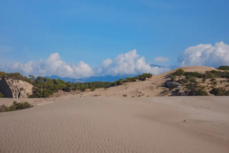 patara beach is famous tourist landmark and natural