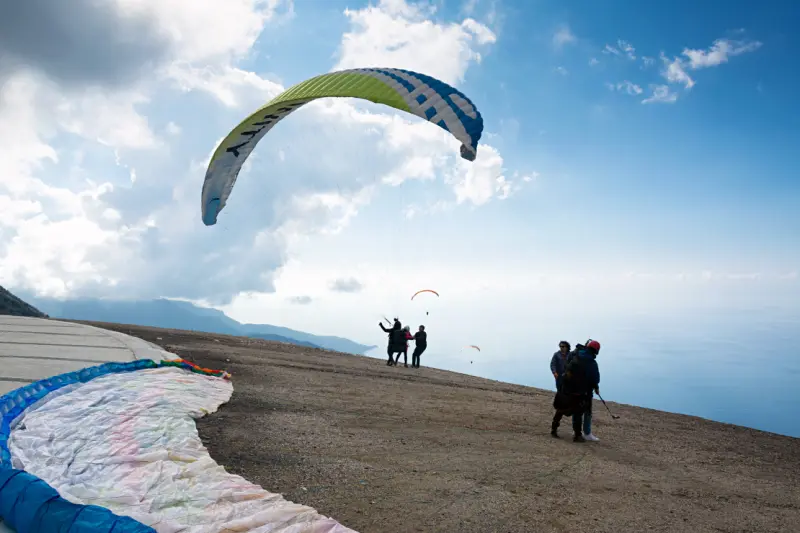 Babadag paragliding start